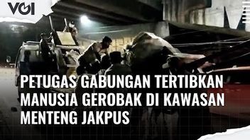 VIDEO: Jelang Lebaran, Petugas Gabungan Tertibkan Manusia Gerobak di Kawasan Menteng Jakpus