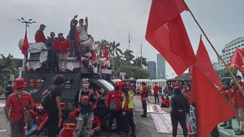 Demo di DPR, Partai Buruh Tuntut Pencabutan UU Cipta Kerja dan PT 20 Persen