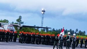 Danlanud Biak Lepas Satgas Kopasgat TNI AU Pengamanan Bandara Rawan di Papua-Papua Barat