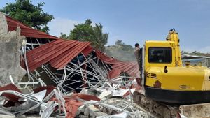 Serang City Government Unloads Illegal Buildings For Night Entertainment Places
