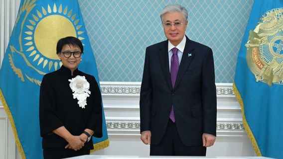 Retno Marsudi Bertemu Presiden Kazakhstan Bahas Isu Air Global