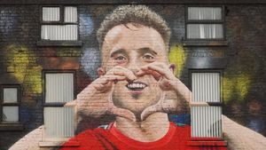 Diogo Jota Diabadikan dalam Mural di Dekat Anfield