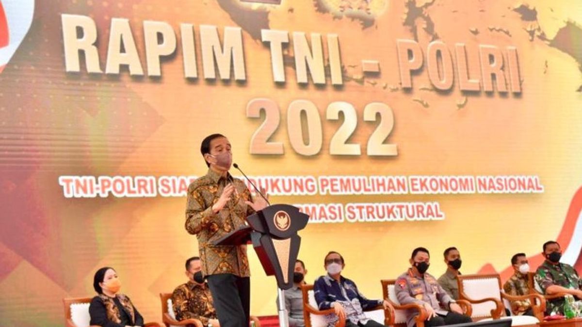 In Front Of The TNI-Polri Jokowi Affirms IKN Cannot Be Debated Again