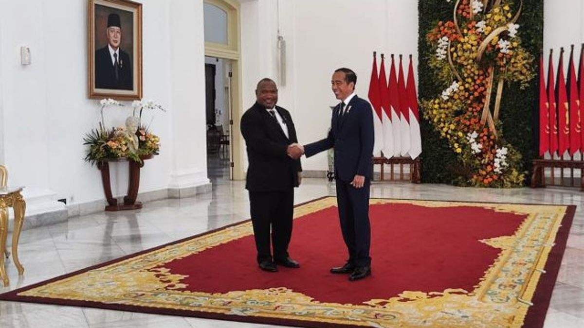 Monday Morning, Papua New Guinea PM Meets Jokowi At The Bogor Palace