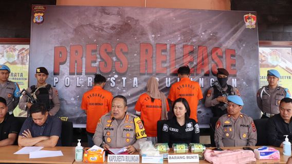携带4.1公斤冰毒,骨头夫妇被Bulungan警察逮捕