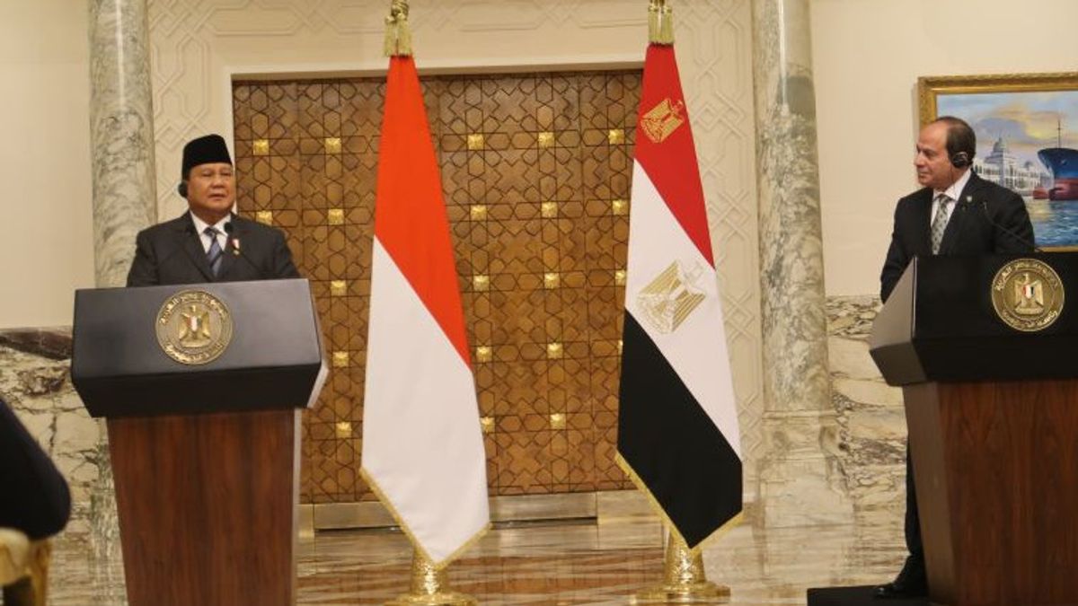 ar - Prabowo et El-Sisi approuvent un accord de coopération en matière de défense entre l'Indonésie et l'Égypte