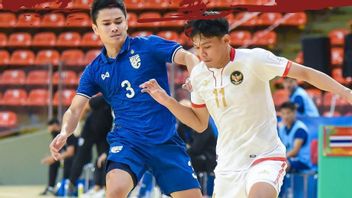 印度尼西亚在2022年AFF五人制足球杯A组阶段与泰国队战平