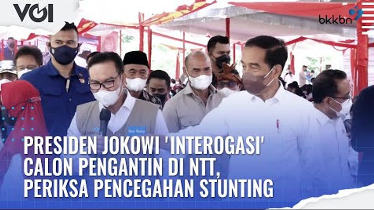 VIDEO: President Jokowi 'Interrogates' Bride And Groom In NTT, Checks Stunting Prevention