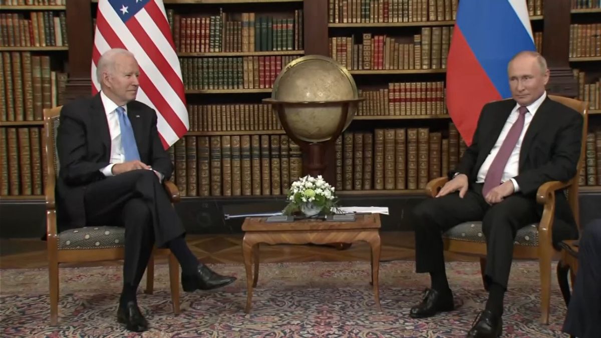 Joe Biden dan Vladimir Putin Bertemu Pekan Lalu, AS Sudah Siapkan Sanksi Baru untuk Rusia