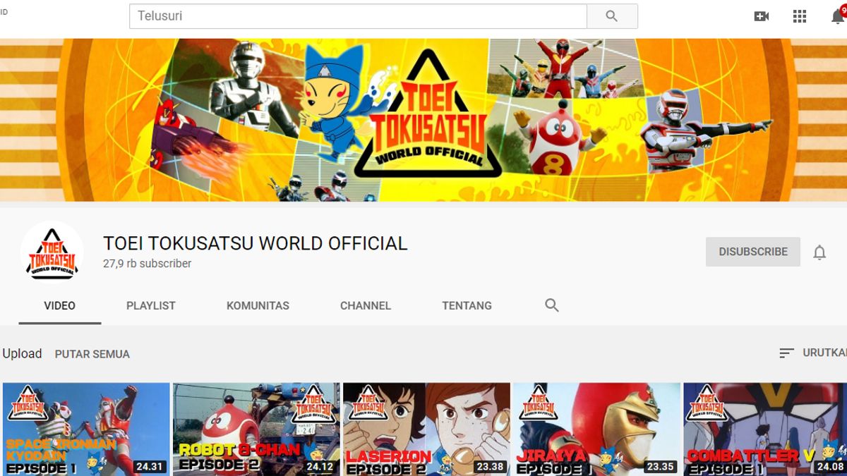Nostalgia Serial Kabutack Sampai Ninja Jiraiya di YouTube Toei Tokusatsu World