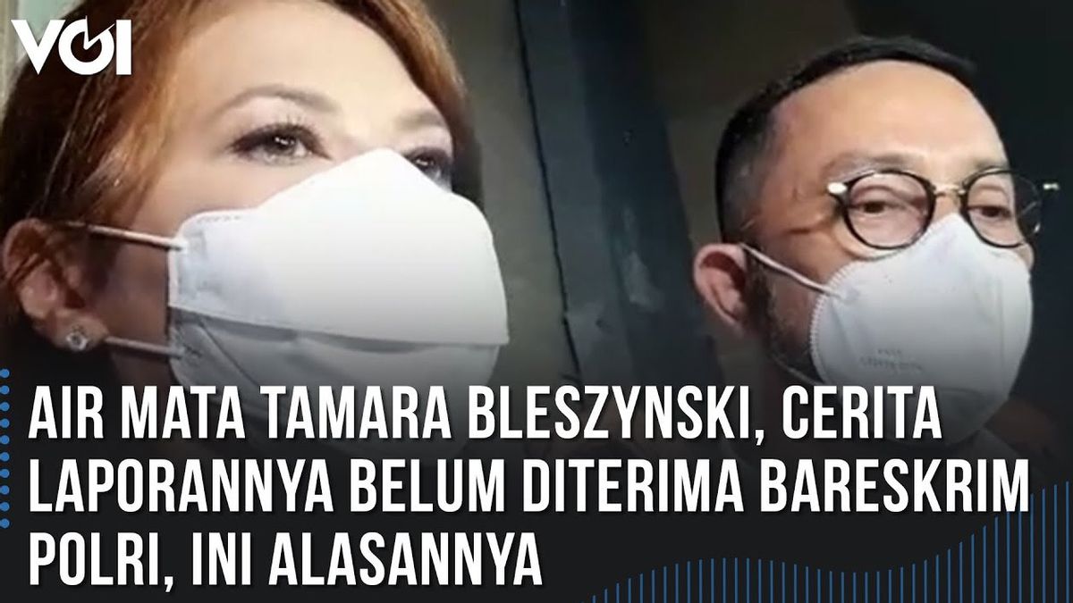 VIDEO: Mata Berkaca-kaca Tamara Bleszynski saat Laporan Penipuan Bisnis Ditolak Bareskrim