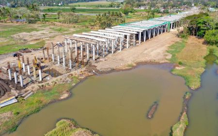 Pembangunan Jembatan Pandansimo di Bantul Ditargetkan Rampung Akhir Tahun Ini