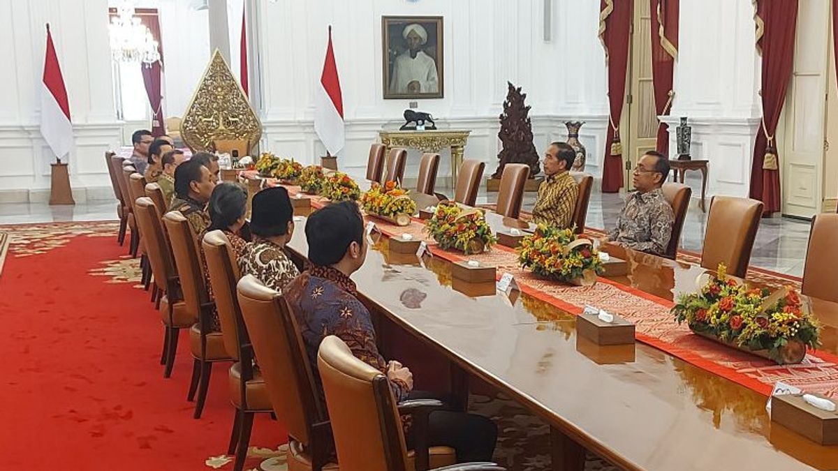 Presiden Jokowi Berkenalan dengan Pimpinan MPR 2024-2029