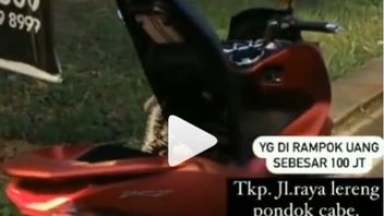 Viral Video Of Mothers Riding PCX Robbed At Pondok Cabe, This Is What Pamulang's Criminal Investigation Unit Said
