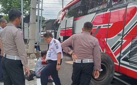 KNKT-Dishub Periksa Sistem Rem Bus yang Kecelakaan di Batu