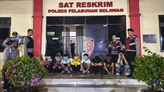 Usai Masih Belia, 6 dari 9 Orang yang Diringkus Polres Belawan Medan Saat Tawuran Positif Narkoba