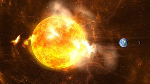 جاكرتا - أطلقت الشمس انفجارا لجزيئات الطاقة ، يعطل الاتصالات في أمريكا الشمالية