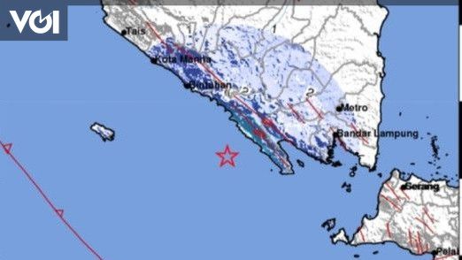 Gempa 4 8 SR Guncang Pesisir Barat Lampung