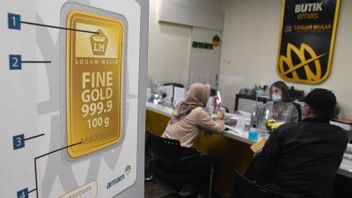 Antam黄金价格再次下跌至每克1,060,000印尼盾,银牌仍未移动