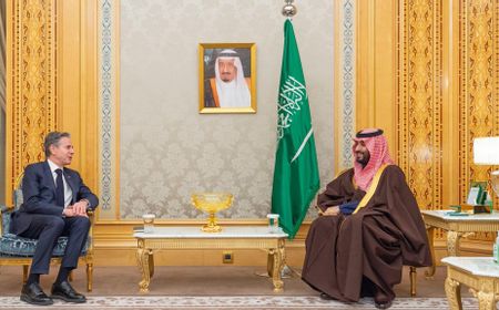 Kembali Kunjungi Timur Tengah, Menlu AS Antony Blinken Temui Putra Mahkota Arab Saudi Mohammed bin Salman