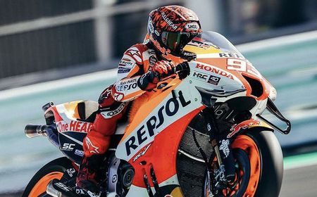 Bagikan Momen Marquez Jalani Tes di Misano, Repsol Honda: Balapan Lagi