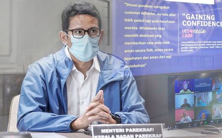 Menparekraf Sandiaga Uno: Kunjungan Wisatawan Asing Turun 74,7 Persen di 2020