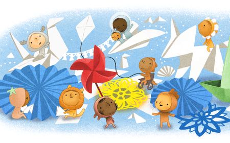 Google Doodle Turut Peringati Hari Anak Nasional