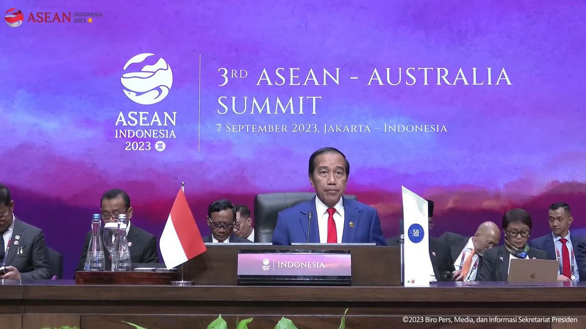 President Jokowi Said Whatever Happens in the Indo-Pacific Will Have an Impact on Australia and ASEAN
