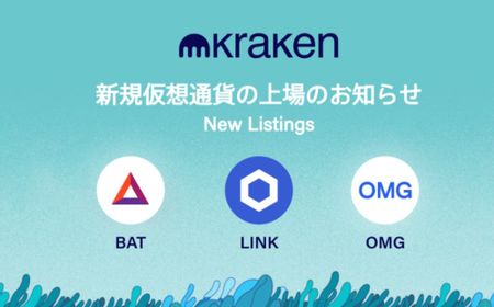 Kraken Umumkan Kripto LINK, BAT, dan OMG Sudah Tersedia untuk Pengguna di Jepang