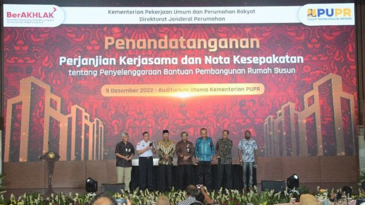 Kementerian PUPR Teken Nota Kesepakatan dengan Penerima Bantuan Rusun