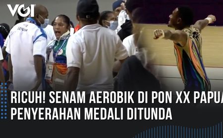 VIDEO: Protes Keras Berujung Penundaan Penyerahan Medali Senam Aerobik PON XX Papua