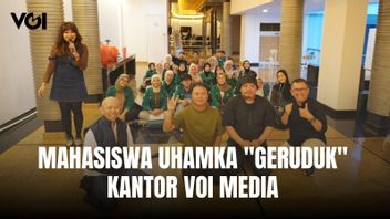 Mahasiswa Uhamka Geruduk Kantor VOI Media