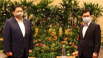 En Visite à Singapour, Le Ministre De L’Airlangga Remercie Le Premier Ministre Lee Hsien Loong D’envoyer De L’oxygène Et Un Ventilateur RI