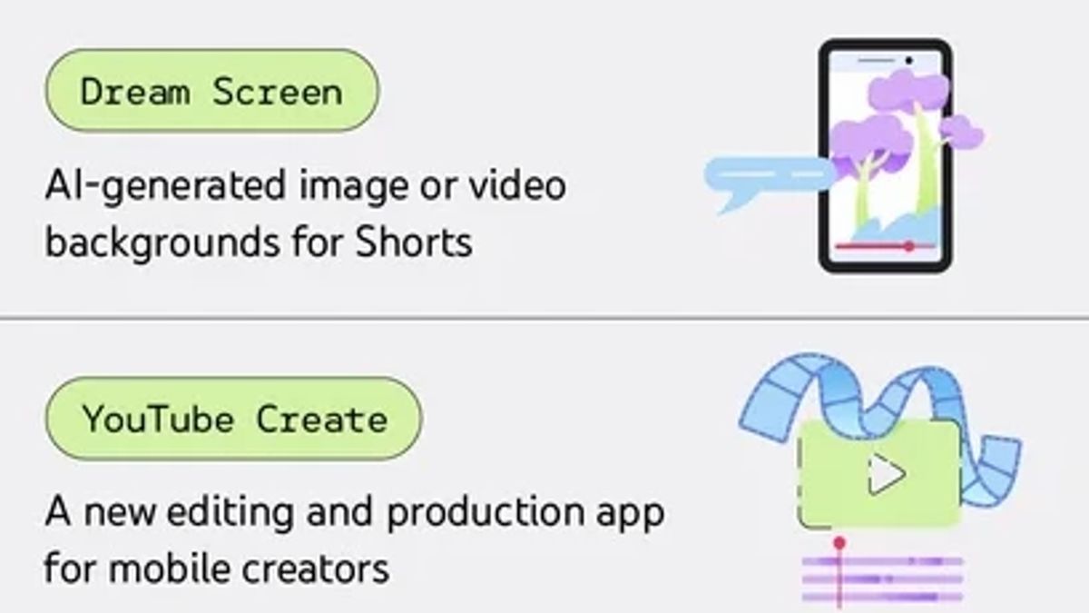 Fitur Dream Screen di YouTube Shorts Kini Bisa Buat Background Video dengan AI