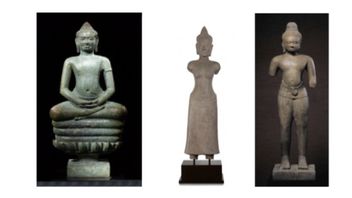 米国はカンボジアと中国に属する盗まれた古代の数十を返します
