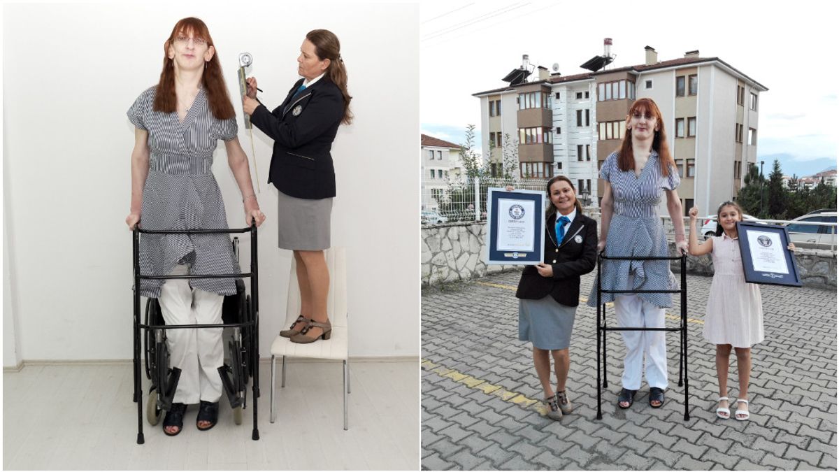 Introducing Rumeysa Gelgi! Tallest Woman on the Planet, 2.15 Meters Length