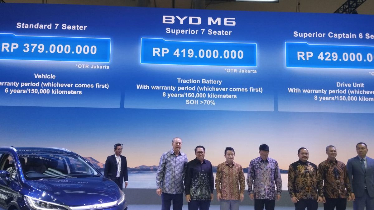 GIIAS 2024でのグローバルデビュー:先駆的な技術を備えたBYD M6電気MPV