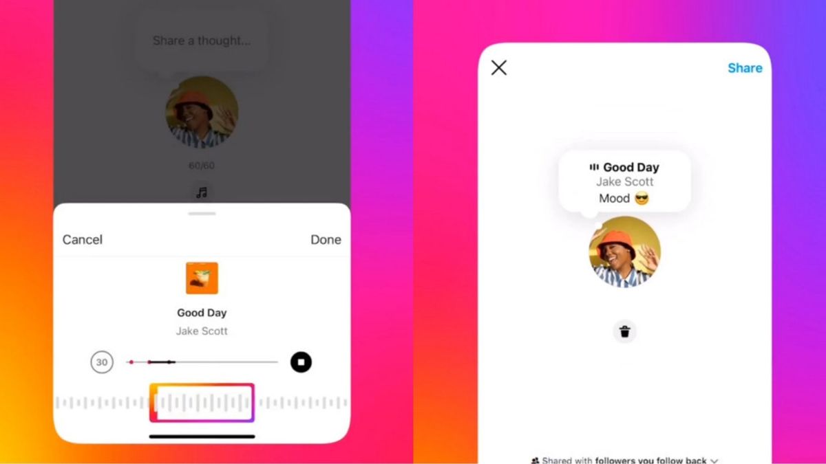 Instagram Uji Coba Fitur Baru yang Memungkinkan Pengguna Berbagi Musik di Notes