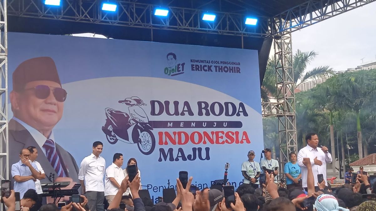 Prabowo Asks For An Assessment To Ojol, Sindir Anies Who Gives A Score Of 11 Out Of 100