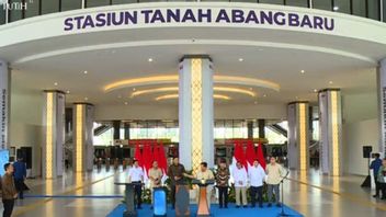 Tanah Abang Baru Station Inaugurated, Prabowo: The Railway System Will Be The Government's Focus