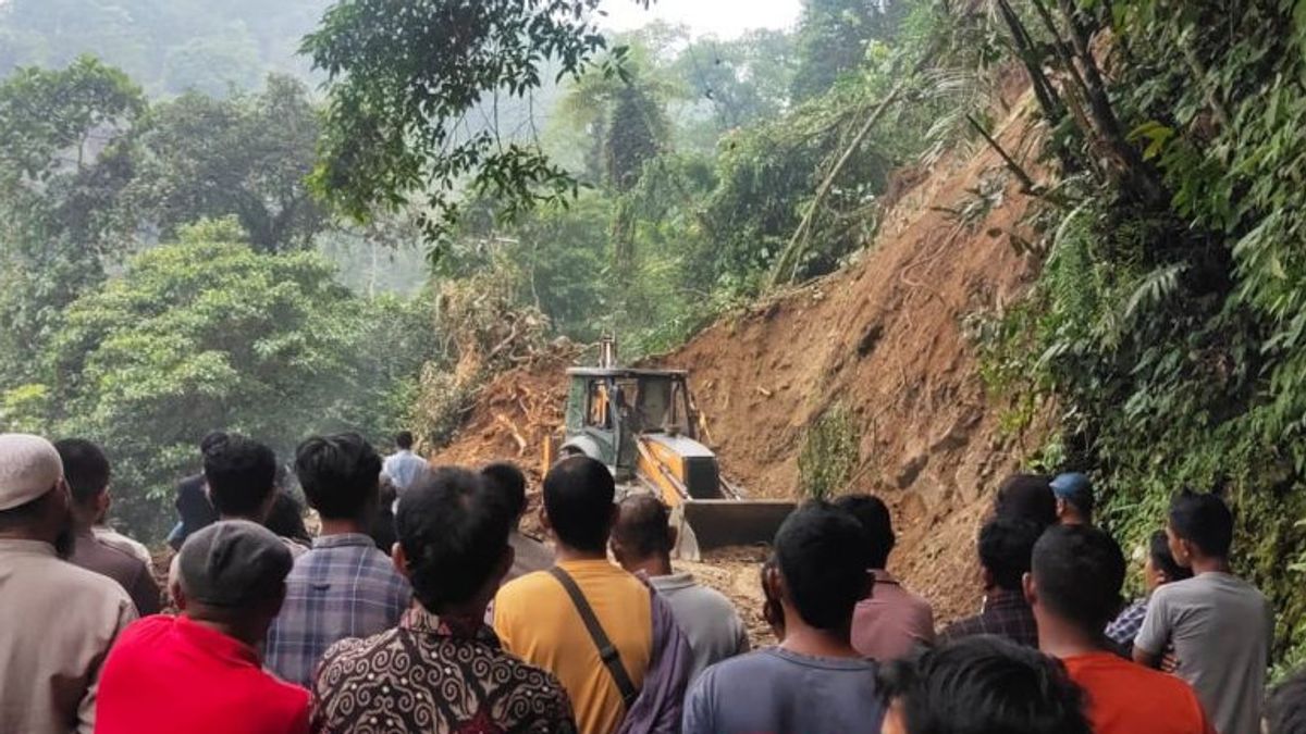 The Joint Team Cleans Materials On The Talamau Landslide Line