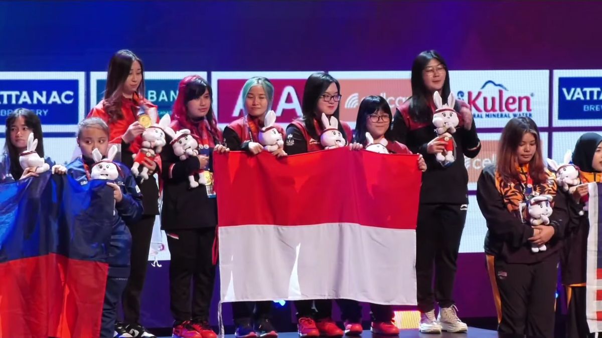 The Indonesian Women's MLBB National Team Brings Home Second Gold For Esports Sports At The 2023 SEA Games
