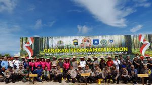 3.000 Bibit Pohon Ditanam Polres Belitung Timur di Lahan Kritis, HUT Bhayangkara ke-76