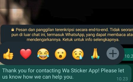 Penambahan Emoji untuk Reaksi Pesan di WhatsApp Sudah Tersedia Menyeluruh di Ponsel dan Windows