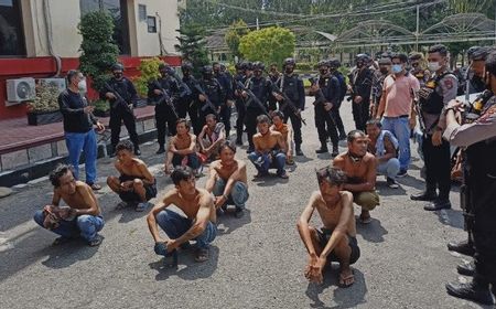 Polisi Tangkap Belasan Preman yang Resahkan Warga Medan