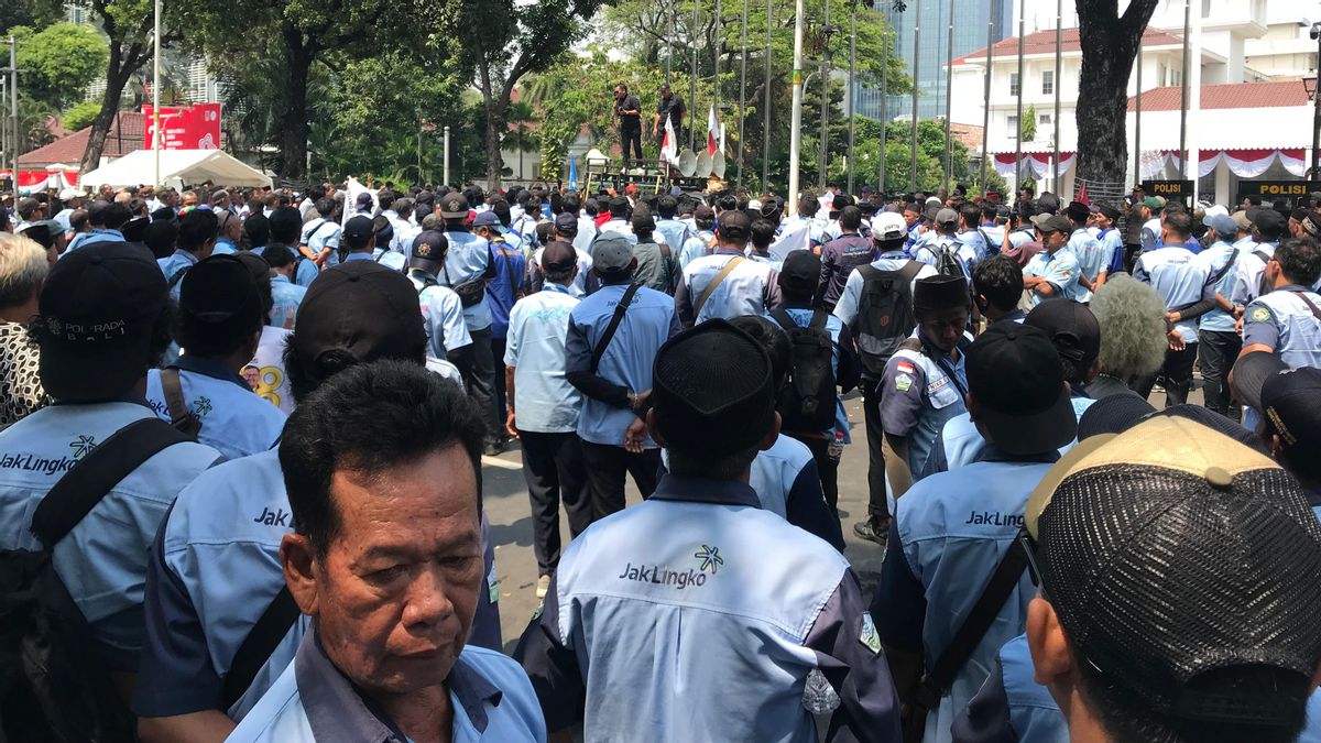 Heru Budi Demo chauffeur de microtrans, Anies: Auparavant, nous n’avons jamais eu de plaintes