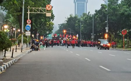 Demo Serikat Buruh Tolak UU Cipta Kerja, Jalan Sekitar Istana Negara Ditutup