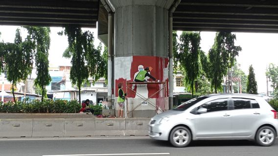 Mural Bersama Ingatkan Pentingnya Protokol Kesehatan di Tengah Pendemi