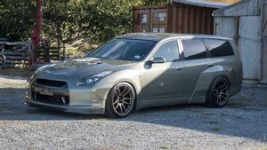 This Is The Form Of The GT-R Nissan In The Form Of The Wagon Modification