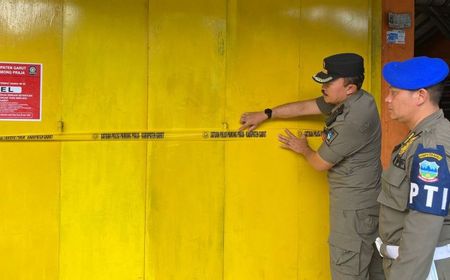 Warung Jamu Sembunyikan Miras di Dalam Tanah Ditutup Satpol PP Garut